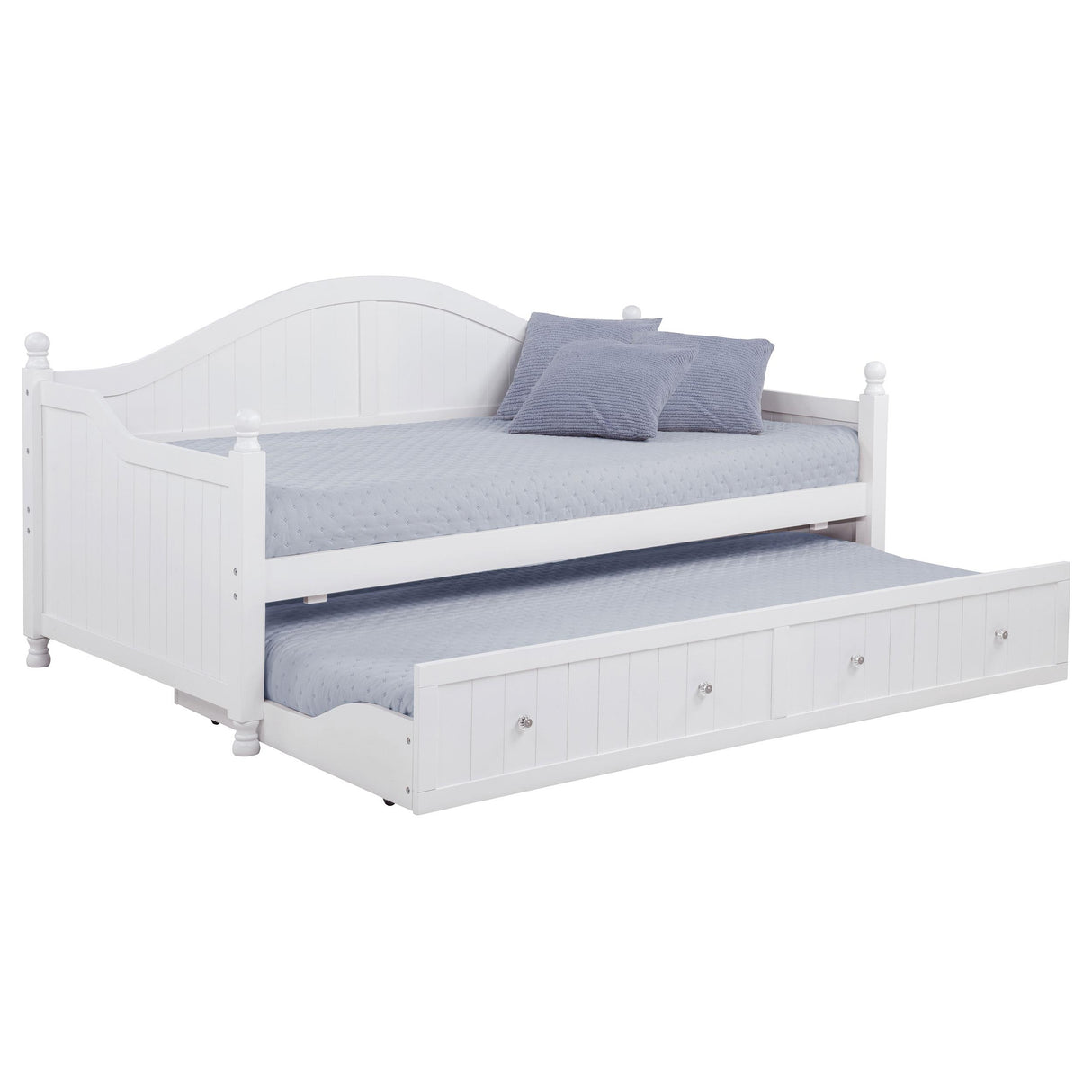 Julie Ann White Twin Daybed with Trundle from Coaster - Luna Furniture
