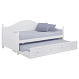 Julie Ann White Twin Daybed with Trundle from Coaster - Luna Furniture