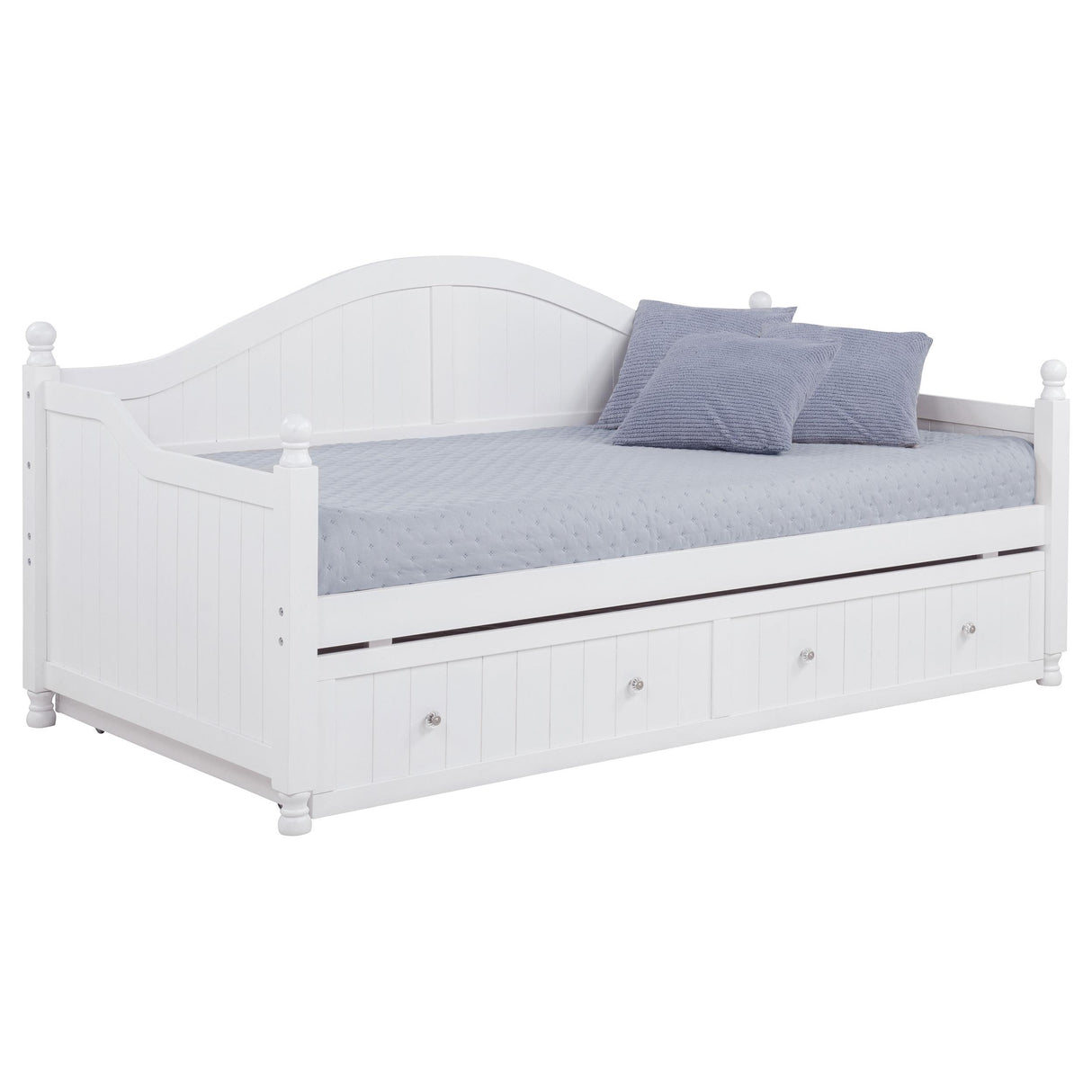 Julie Ann White Twin Daybed with Trundle from Coaster - Luna Furniture