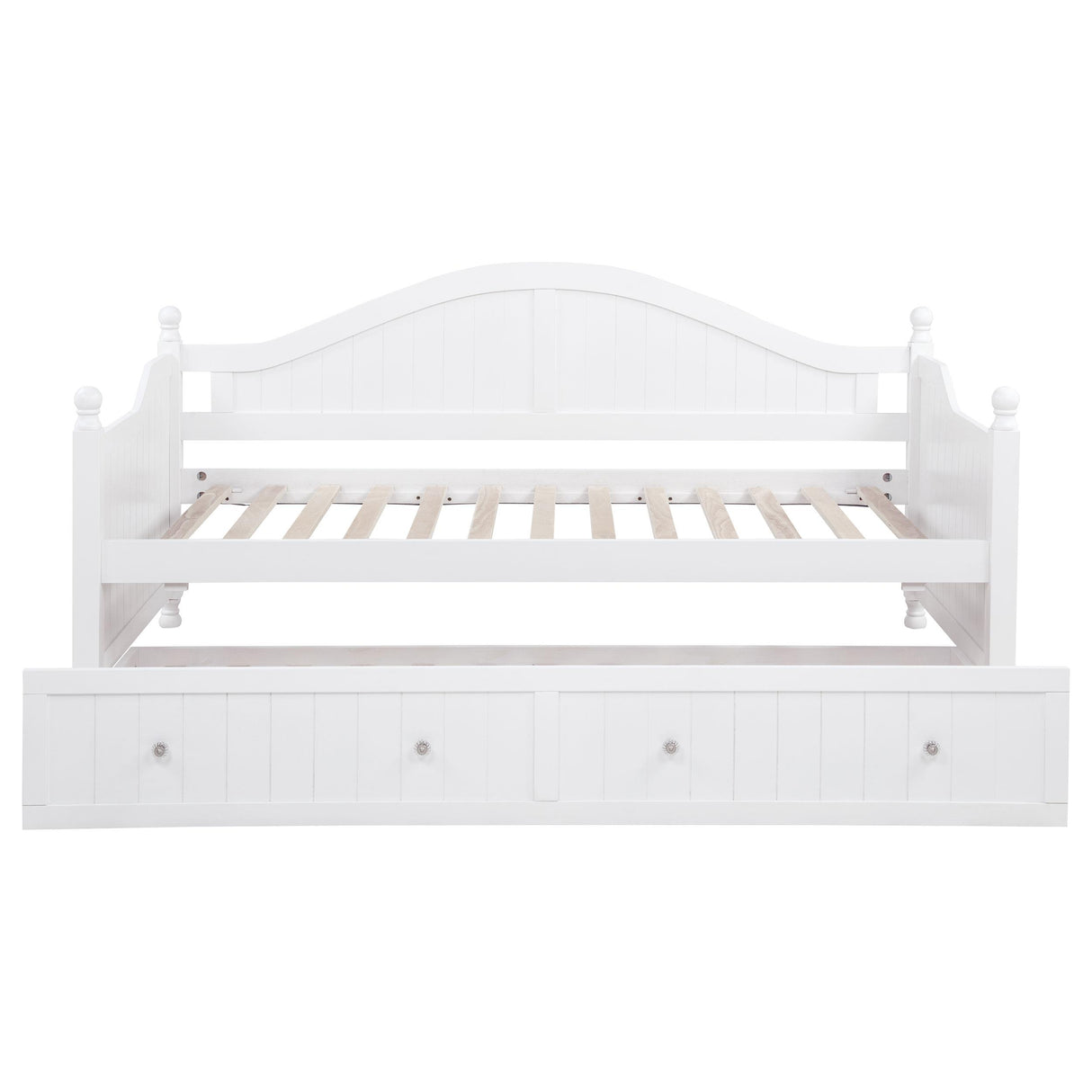 Julie Ann White Twin Daybed with Trundle from Coaster - Luna Furniture
