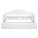 Julie Ann White Twin Daybed with Trundle from Coaster - Luna Furniture