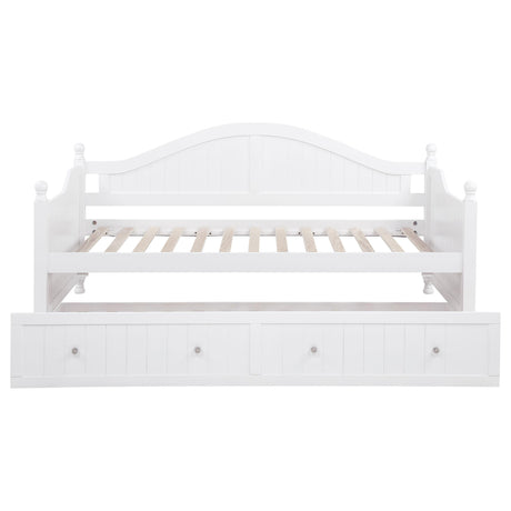 Julie Ann White Twin Daybed with Trundle from Coaster - Luna Furniture