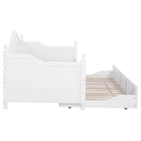 Julie Ann White Twin Daybed with Trundle from Coaster - Luna Furniture