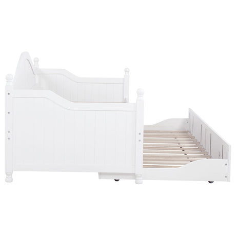 Julie Ann White Twin Daybed with Trundle from Coaster - Luna Furniture