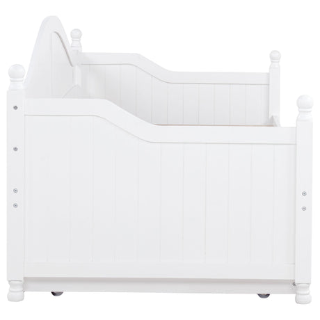 Julie Ann White Twin Daybed with Trundle from Coaster - Luna Furniture