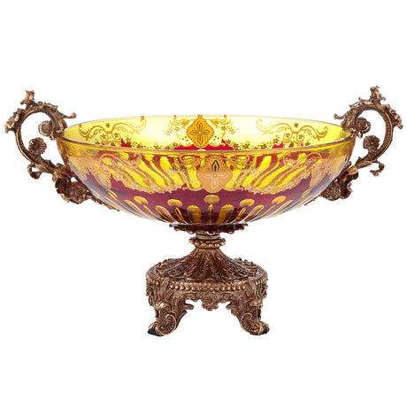 HD-3001 Bronze/Amber/Ruby Red/Gold Bowl from Homey Design - Luna Furniture