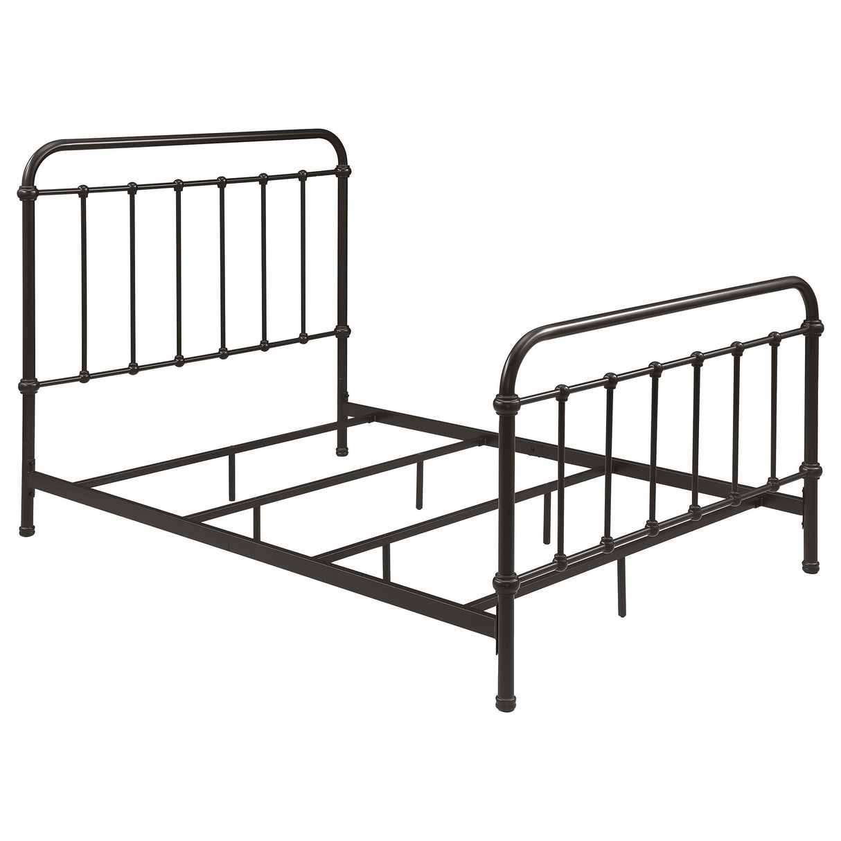 Livingston Dark Bronze Metal Full Open Frame Bed from Coaster - Luna Furniture