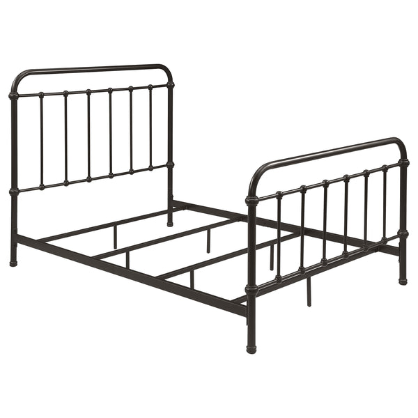 Livingston Dark Bronze Metal Full Open Frame Bed