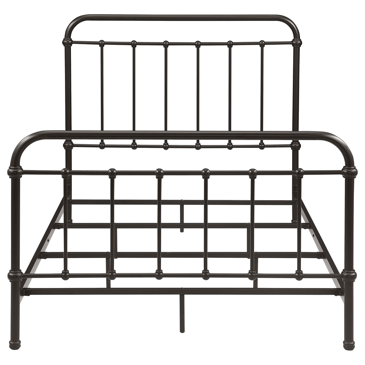 Livingston Dark Bronze Metal Full Open Frame Bed from Coaster - Luna Furniture
