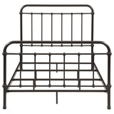 Livingston Dark Bronze Metal Full Open Frame Bed from Coaster - Luna Furniture