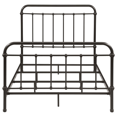 Livingston Dark Bronze Metal Full Open Frame Bed from Coaster - Luna Furniture