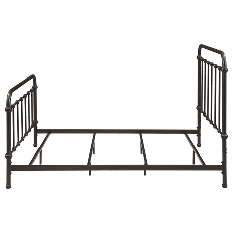 Livingston Dark Bronze Metal Full Open Frame Bed from Coaster - Luna Furniture