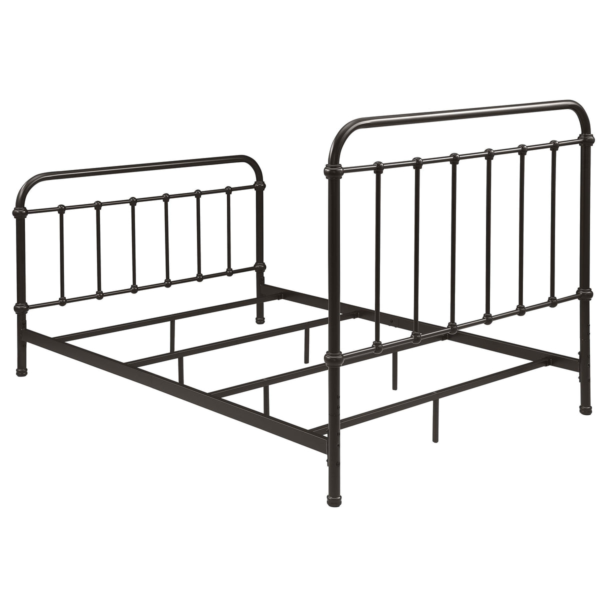 Livingston Dark Bronze Metal Full Open Frame Bed from Coaster - Luna Furniture