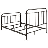Livingston Dark Bronze Metal Full Open Frame Bed from Coaster - Luna Furniture