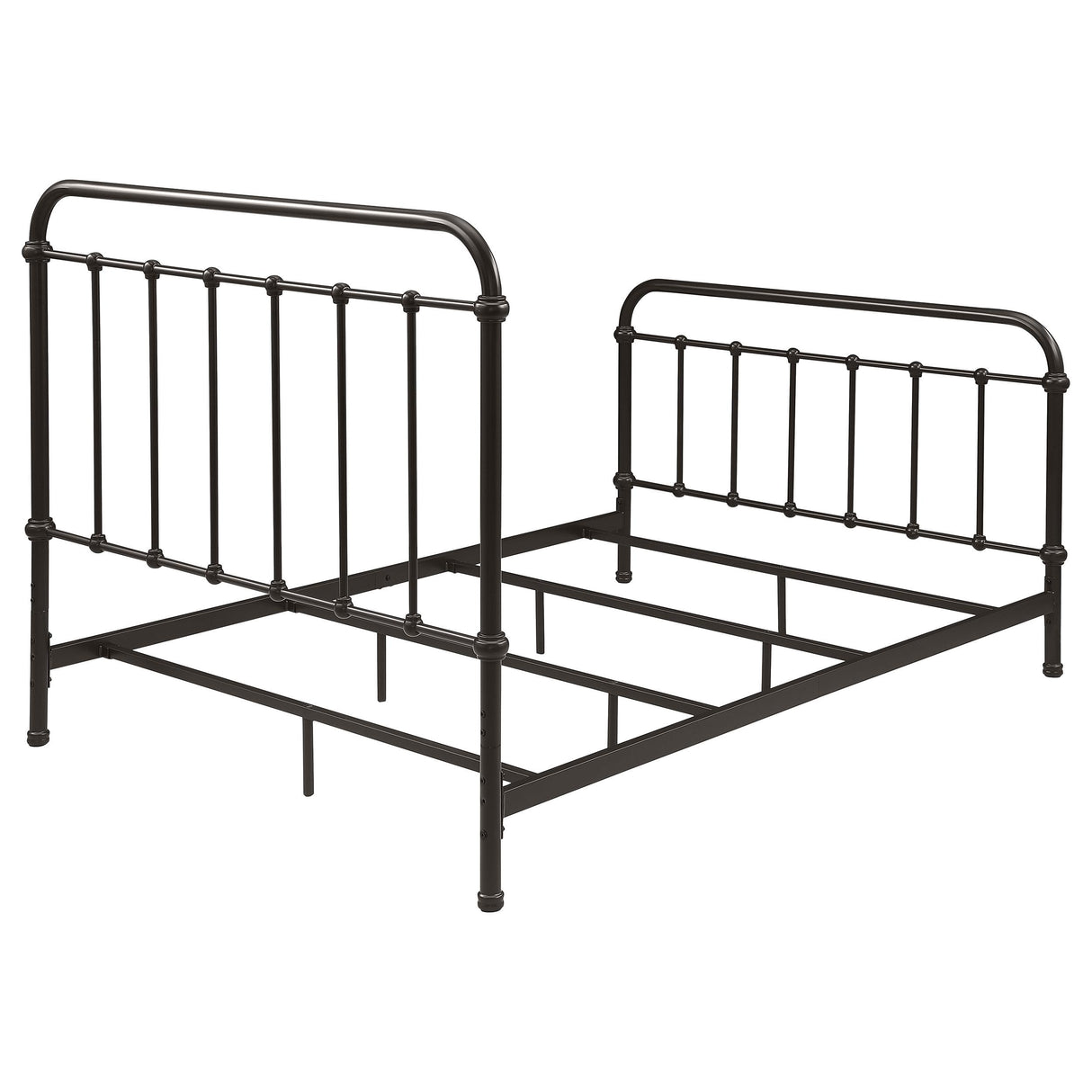 Livingston Dark Bronze Metal Full Open Frame Bed from Coaster - Luna Furniture