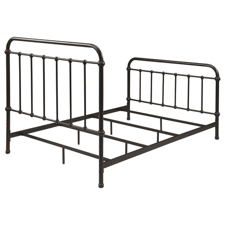 Livingston Dark Bronze Metal Full Open Frame Bed from Coaster - Luna Furniture