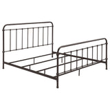 Livingston Dark Bronze Metal Eastern King Open Frame Bed from Coaster - Luna Furniture