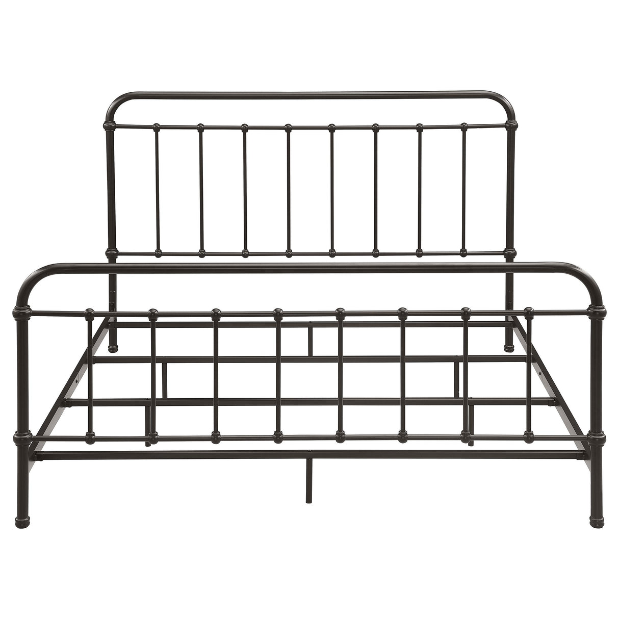 Livingston Dark Bronze Metal Eastern King Open Frame Bed from Coaster - Luna Furniture