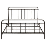 Livingston Dark Bronze Metal Eastern King Open Frame Bed from Coaster - Luna Furniture