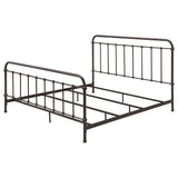 Livingston Dark Bronze Metal Eastern King Open Frame Bed from Coaster - Luna Furniture