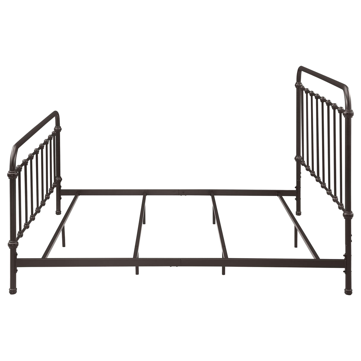 Livingston Dark Bronze Metal Eastern King Open Frame Bed from Coaster - Luna Furniture