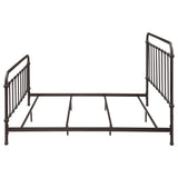 Livingston Dark Bronze Metal Eastern King Open Frame Bed from Coaster - Luna Furniture