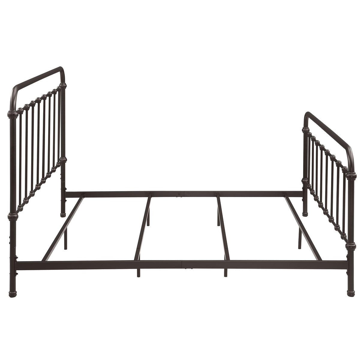 Livingston Dark Bronze Metal Eastern King Open Frame Bed from Coaster - Luna Furniture