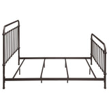 Livingston Dark Bronze Metal Eastern King Open Frame Bed from Coaster - Luna Furniture