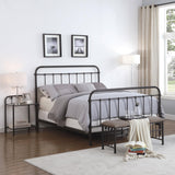 Livingston Dark Bronze Metal Eastern King Open Frame Bed from Coaster - Luna Furniture