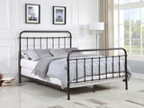 Livingston Dark Bronze Metal Queen Open Frame Bed from Coaster - Luna Furniture