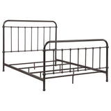 Livingston Dark Bronze Metal Queen Open Frame Bed from Coaster - Luna Furniture