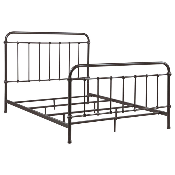 Livingston Dark Bronze Metal Queen Open Frame Bed