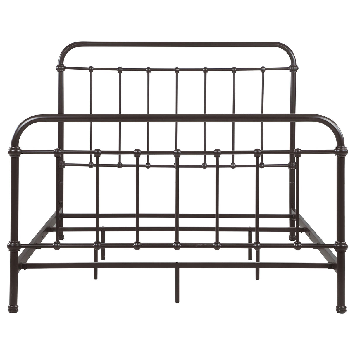 Livingston Dark Bronze Metal Queen Open Frame Bed from Coaster - Luna Furniture