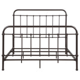 Livingston Dark Bronze Metal Queen Open Frame Bed from Coaster - Luna Furniture