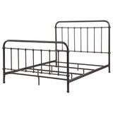 Livingston Dark Bronze Metal Queen Open Frame Bed from Coaster - Luna Furniture