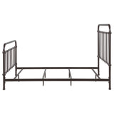 Livingston Dark Bronze Metal Queen Open Frame Bed from Coaster - Luna Furniture