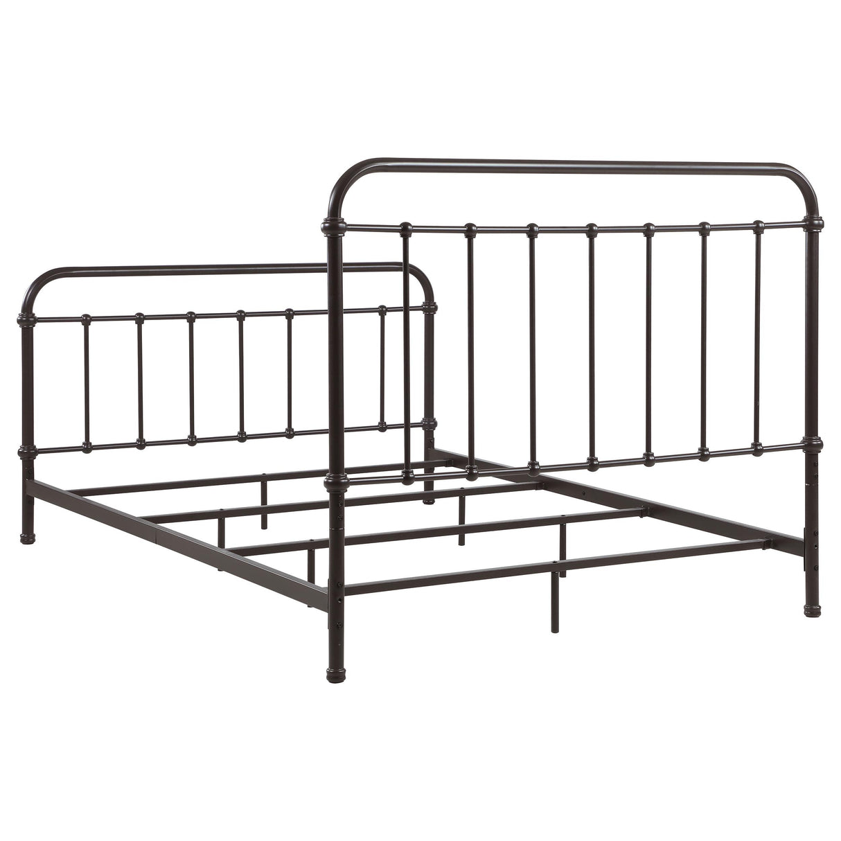 Livingston Dark Bronze Metal Queen Open Frame Bed from Coaster - Luna Furniture