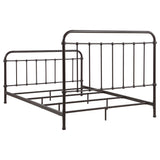 Livingston Dark Bronze Metal Queen Open Frame Bed from Coaster - Luna Furniture