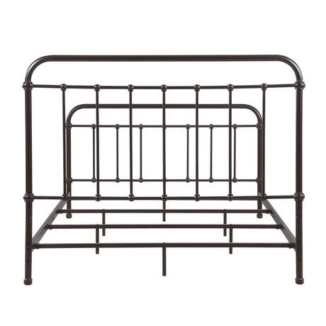 Livingston Dark Bronze Metal Queen Open Frame Bed from Coaster - Luna Furniture