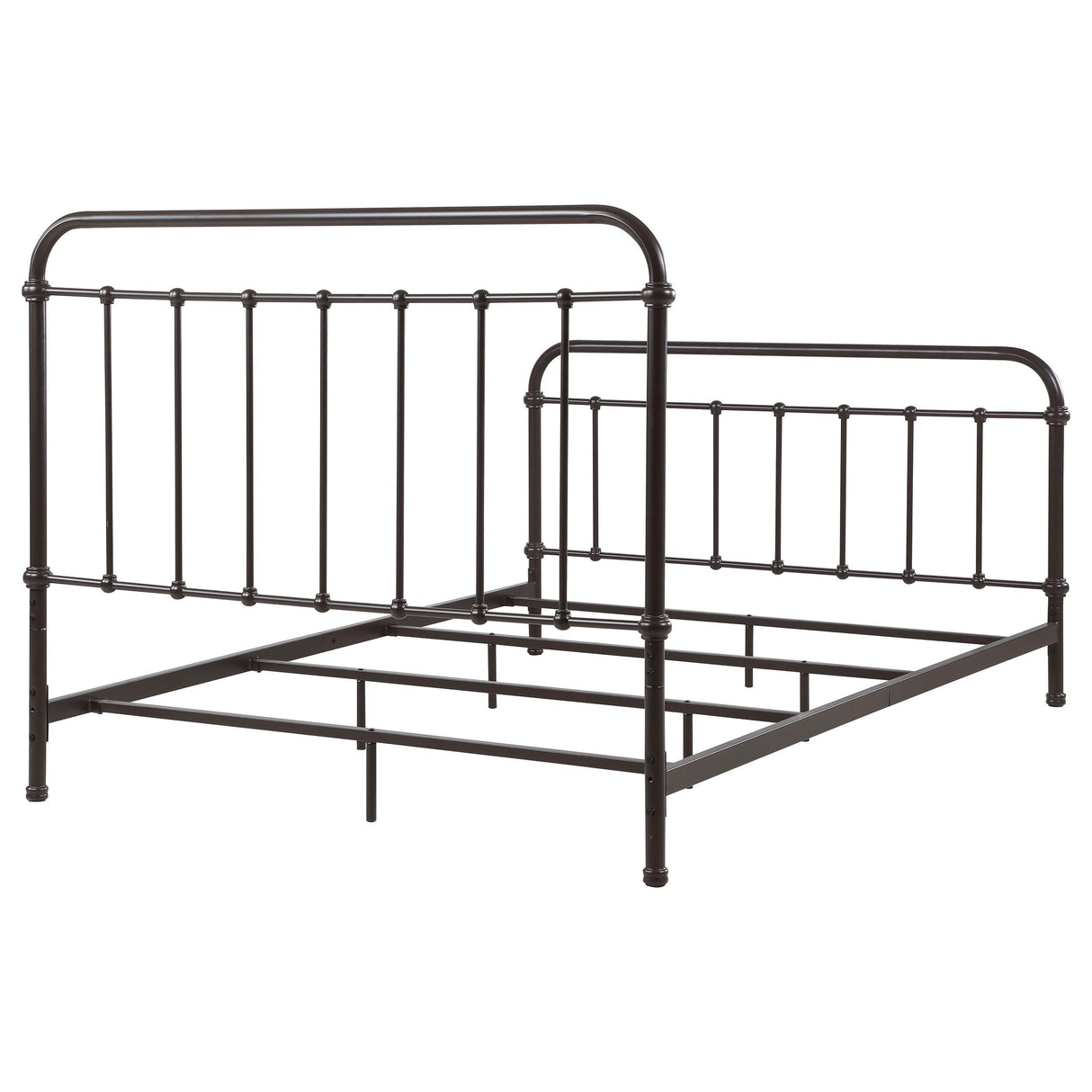 Livingston Dark Bronze Metal Queen Open Frame Bed from Coaster - Luna Furniture