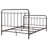 Livingston Dark Bronze Metal Queen Open Frame Bed from Coaster - Luna Furniture
