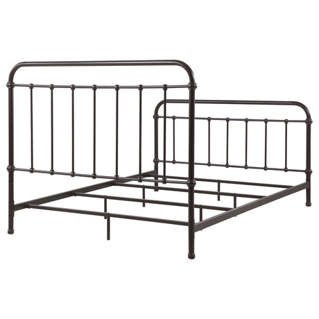 Livingston Dark Bronze Metal Queen Open Frame Bed from Coaster - Luna Furniture