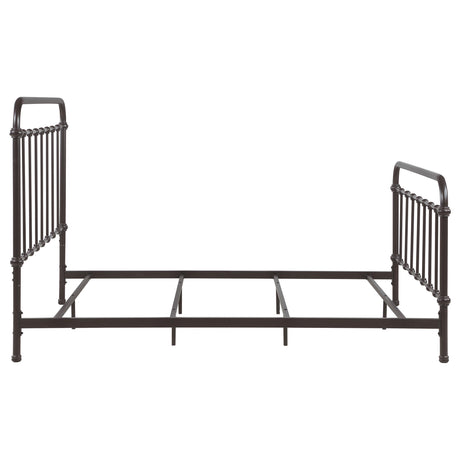 Livingston Dark Bronze Metal Queen Open Frame Bed from Coaster - Luna Furniture