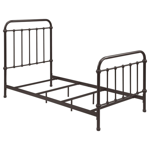 Livingston Dark Bronze Metal Twin Open Frame Bed