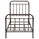 Livingston Dark Bronze Metal Twin Open Frame Bed from Coaster - Luna Furniture