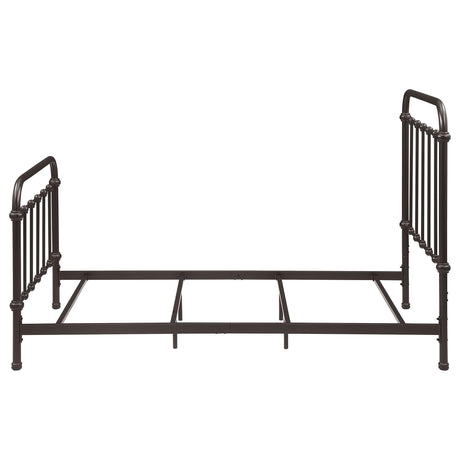 Livingston Dark Bronze Metal Twin Open Frame Bed from Coaster - Luna Furniture