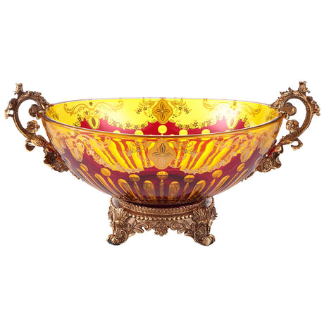 HD-3005 Bronze/Amber/Ruby Red/Gold Bowl from Homey Design - Luna Furniture