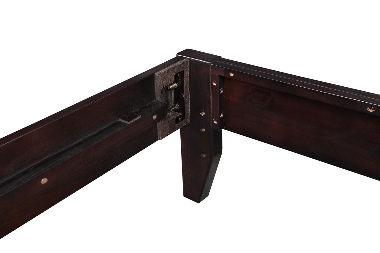 Hounslow Cappuccino Full Platform Bed from Coaster - Luna Furniture