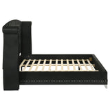 Barzini Black California King Tufted Upholstered Bed from Coaster - Luna Furniture