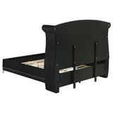 Barzini Black Queen Tufted Upholstered Bed from Coaster - Luna Furniture